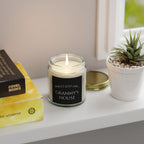 Custom Text Scented Candles, Coconut Apricot Wax (4oz, 9oz) - Personalized Candle - Non-toxic Candle - Candle Gift