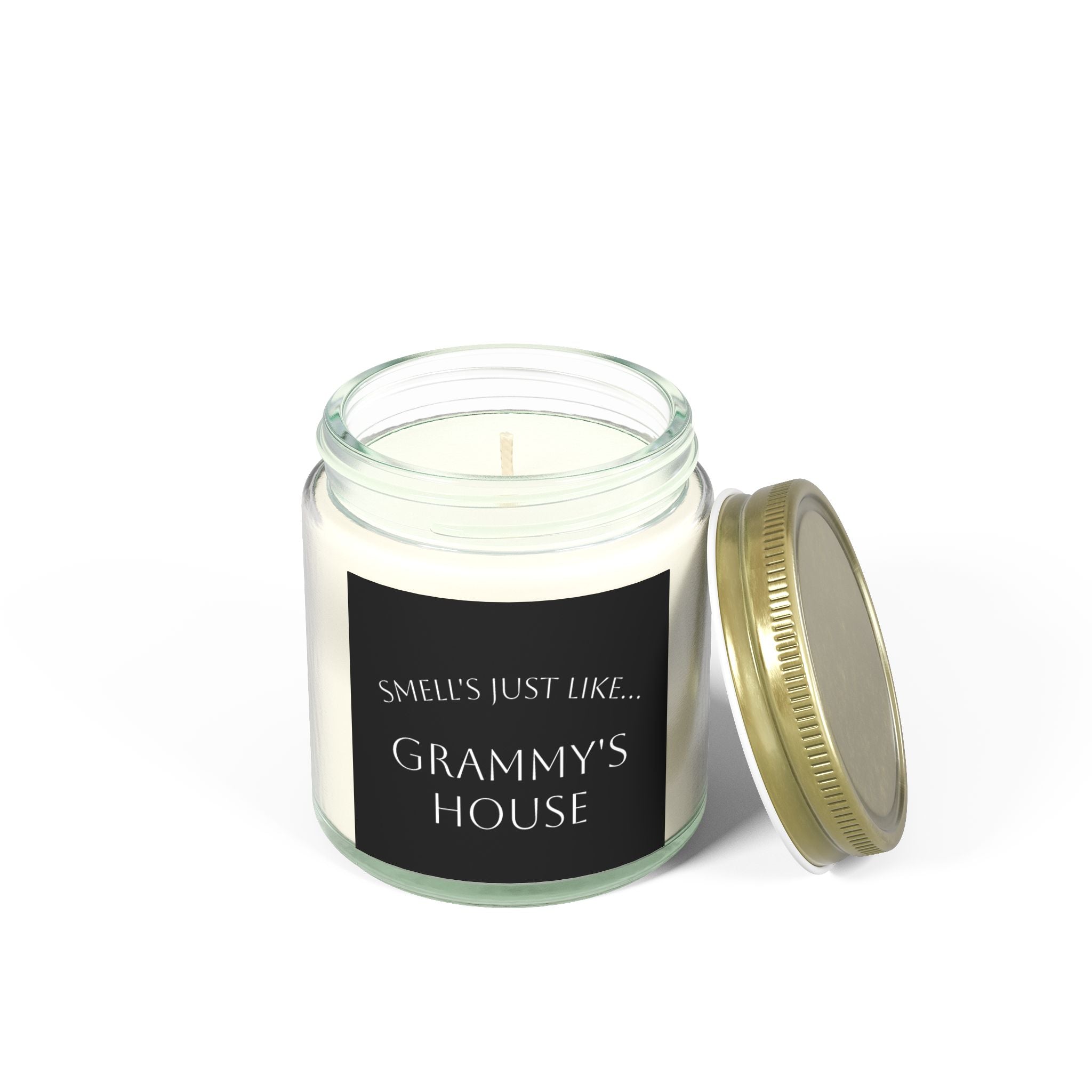Custom Text Scented Candles, Coconut Apricot Wax (4oz, 9oz) - Personalized Candle - Non-toxic Candle - Candle Gift