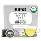 HANDPICK, Organic Hibiscus Tea Bags (100 Tea Bags) | Caffeine-Free, 100% Natural Pure Indian Hibiscus Flowers | Ayurvedic Benefits in every sip