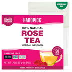 HANDPICK, Organic Hibiscus Tea Bags (100 Tea Bags) | Caffeine-Free, 100% Natural Pure Indian Hibiscus Flowers | Ayurvedic Benefits in every sip