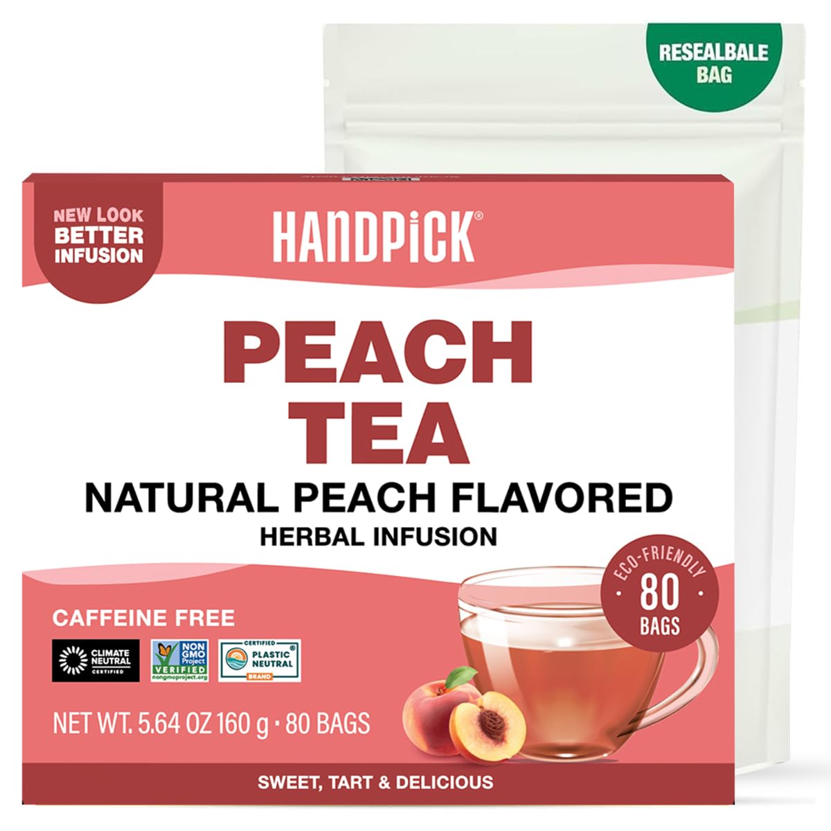 HANDPICK, Organic Hibiscus Tea Bags (100 Tea Bags) | Caffeine-Free, 100% Natural Pure Indian Hibiscus Flowers | Ayurvedic Benefits in every sip