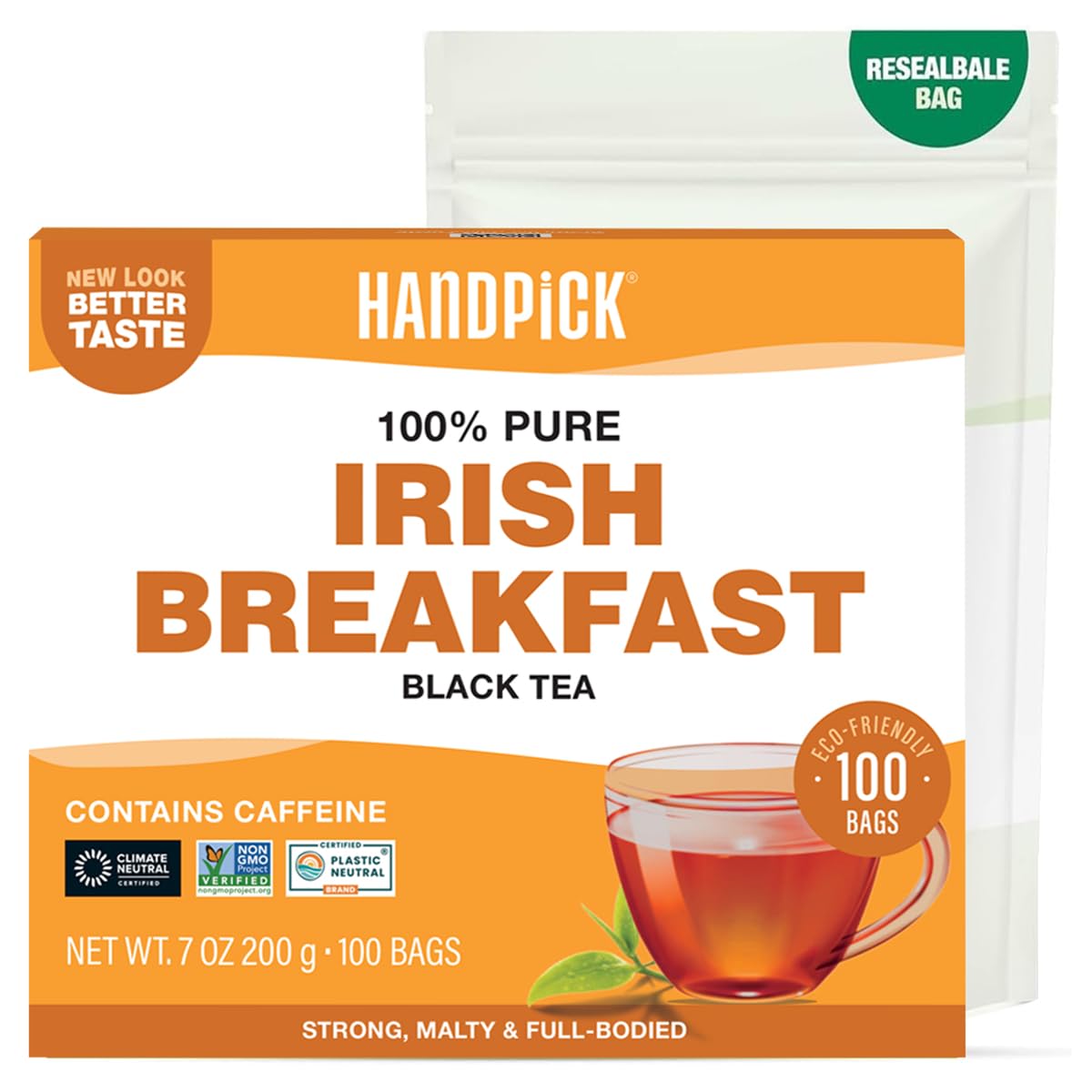 HANDPICK, Organic Hibiscus Tea Bags (100 Tea Bags) | Caffeine-Free, 100% Natural Pure Indian Hibiscus Flowers | Ayurvedic Benefits in every sip