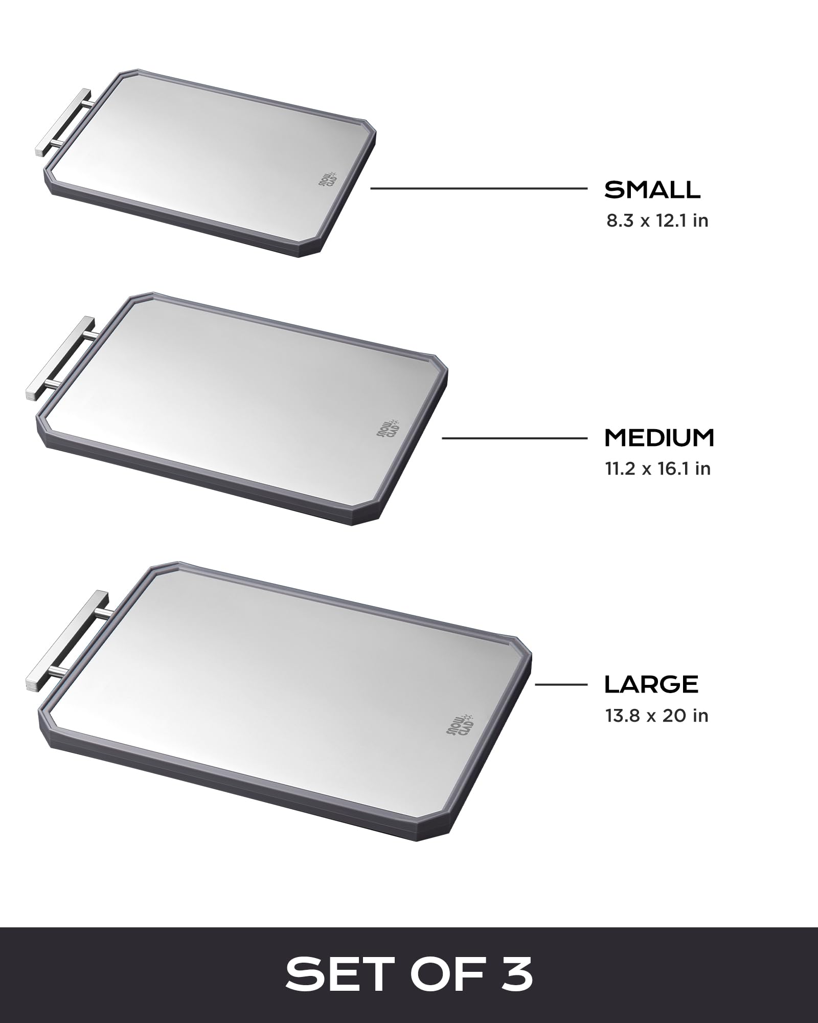 Double-Sided Stainless Steel Cutting Board – Large 16x11 Inch Non-Toxic Chopping Board for Meat, Vegetables & Fruit, Wheat Straw + Steel, Dishwasher Safe Kitchen Board