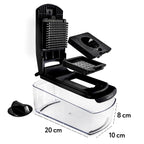 The Original Pro Chopper - Vegetable Chopper and Spiralizer, Food Chopper with Container, Fruit Slicer, Kitchen Gadgets & Accessories, Home Essentials (All in 1, Black)