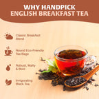 HANDPICK, Organic Hibiscus Tea Bags (100 Tea Bags) | Caffeine-Free, 100% Natural Pure Indian Hibiscus Flowers | Ayurvedic Benefits in every sip
