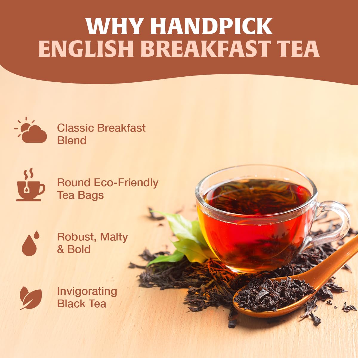 HANDPICK, Organic Hibiscus Tea Bags (100 Tea Bags) | Caffeine-Free, 100% Natural Pure Indian Hibiscus Flowers | Ayurvedic Benefits in every sip