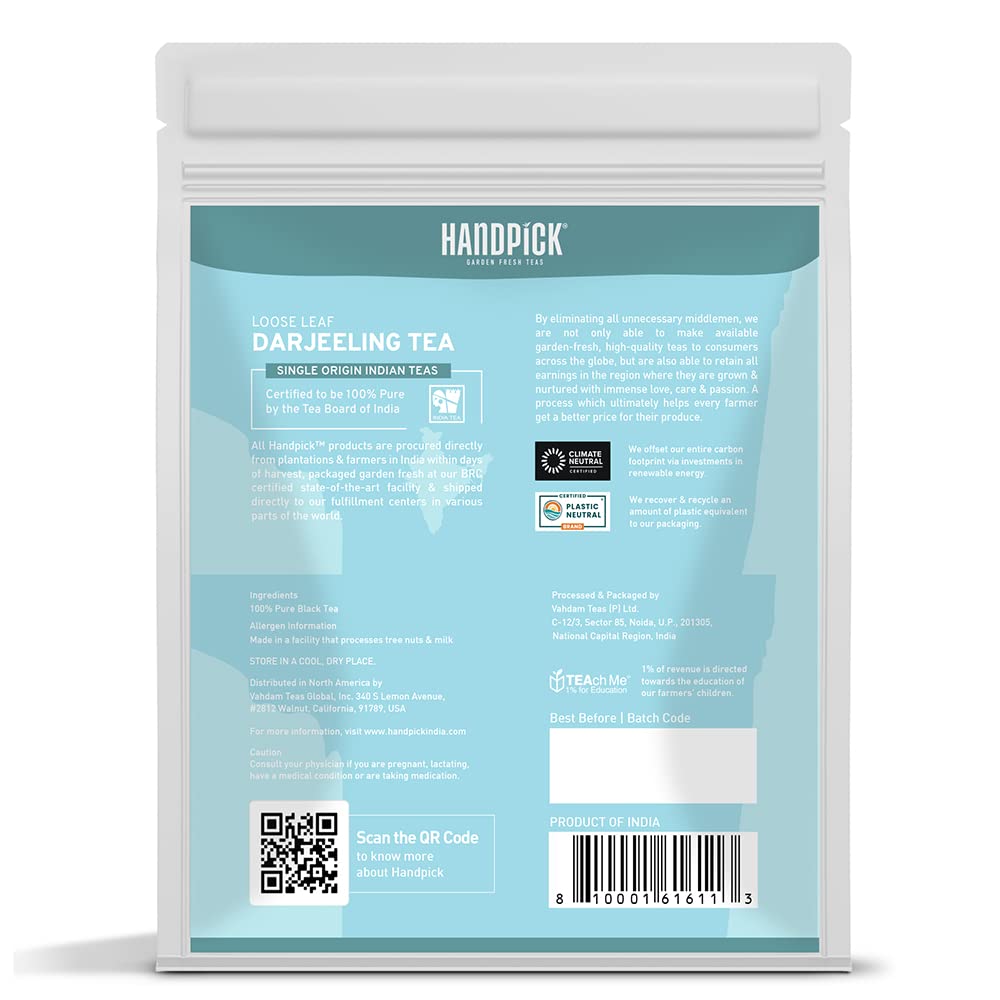 HANDPICK, Organic Hibiscus Tea Bags (100 Tea Bags) | Caffeine-Free, 100% Natural Pure Indian Hibiscus Flowers | Ayurvedic Benefits in every sip
