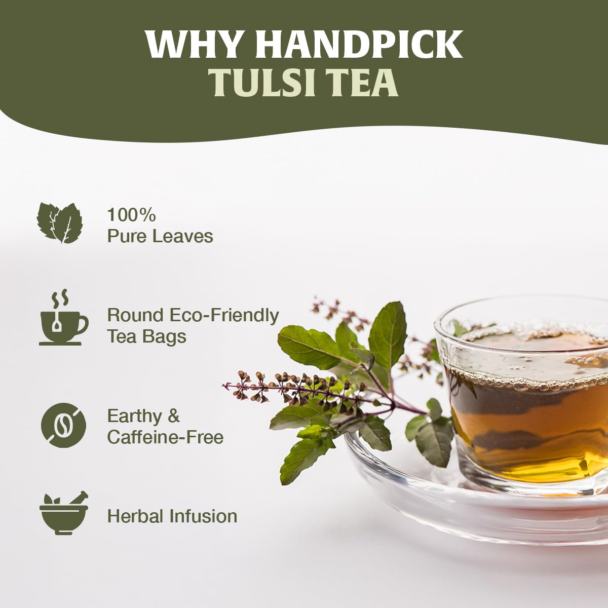 HANDPICK, Organic Hibiscus Tea Bags (100 Tea Bags) | Caffeine-Free, 100% Natural Pure Indian Hibiscus Flowers | Ayurvedic Benefits in every sip