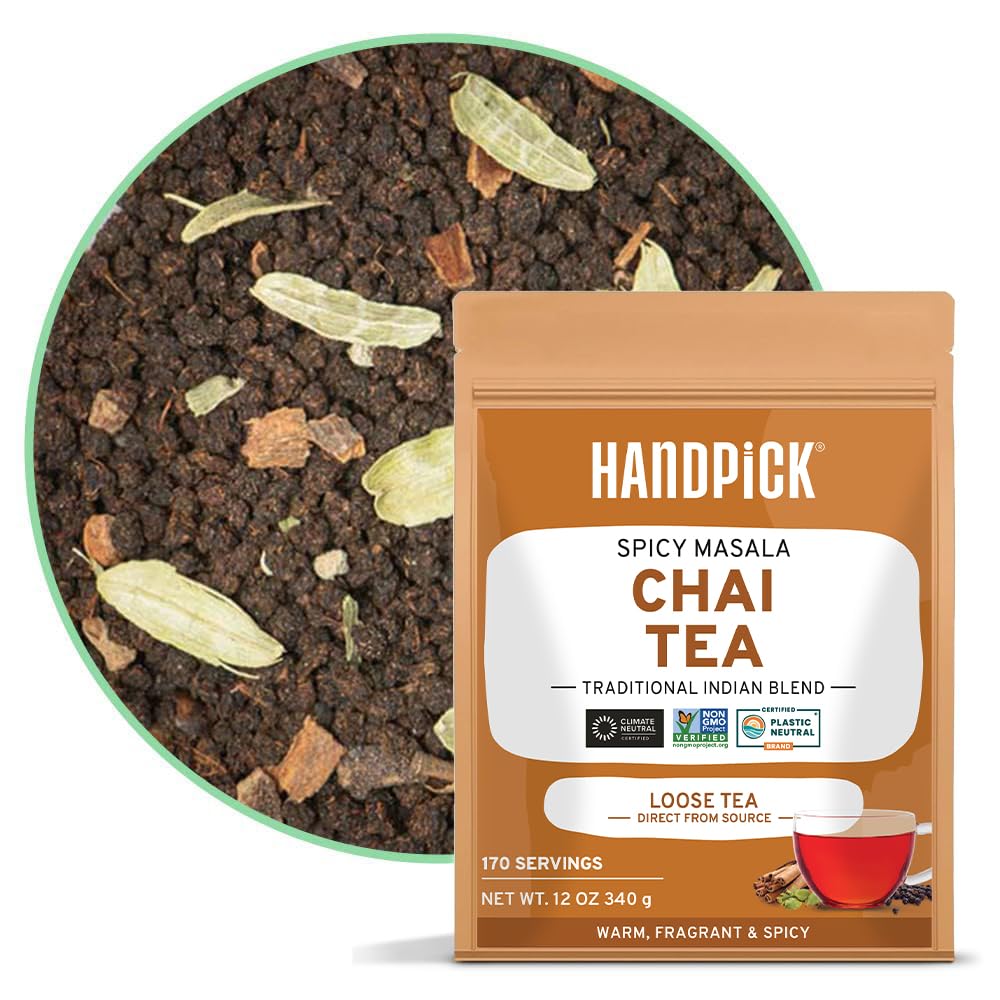 HANDPICK, Organic Hibiscus Tea Bags (100 Tea Bags) | Caffeine-Free, 100% Natural Pure Indian Hibiscus Flowers | Ayurvedic Benefits in every sip