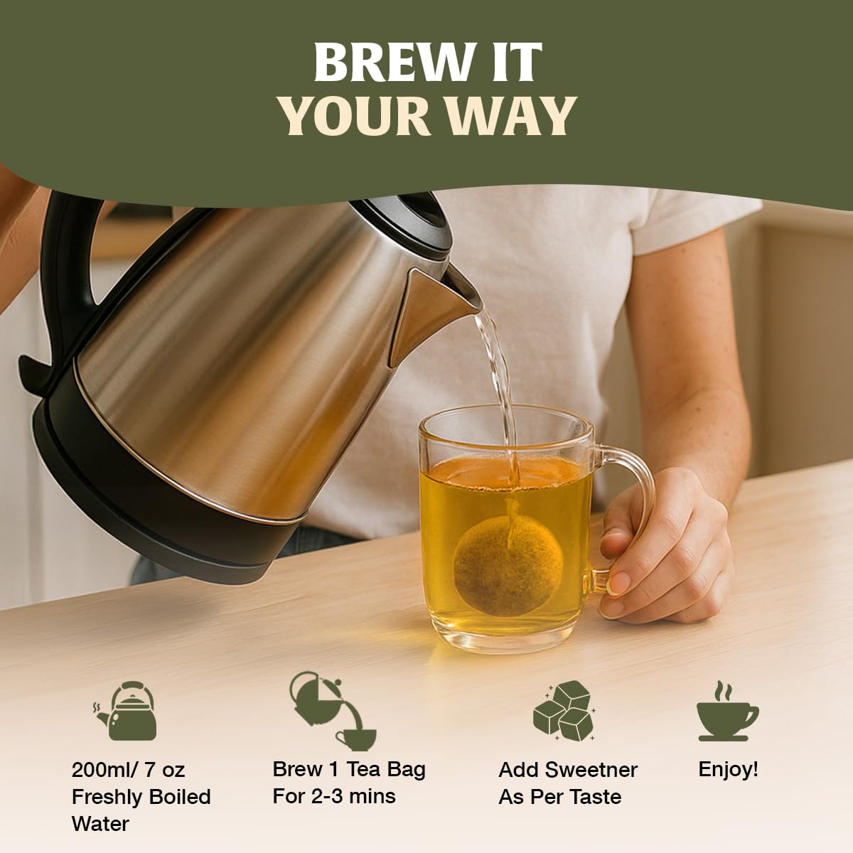 HANDPICK, Organic Hibiscus Tea Bags (100 Tea Bags) | Caffeine-Free, 100% Natural Pure Indian Hibiscus Flowers | Ayurvedic Benefits in every sip