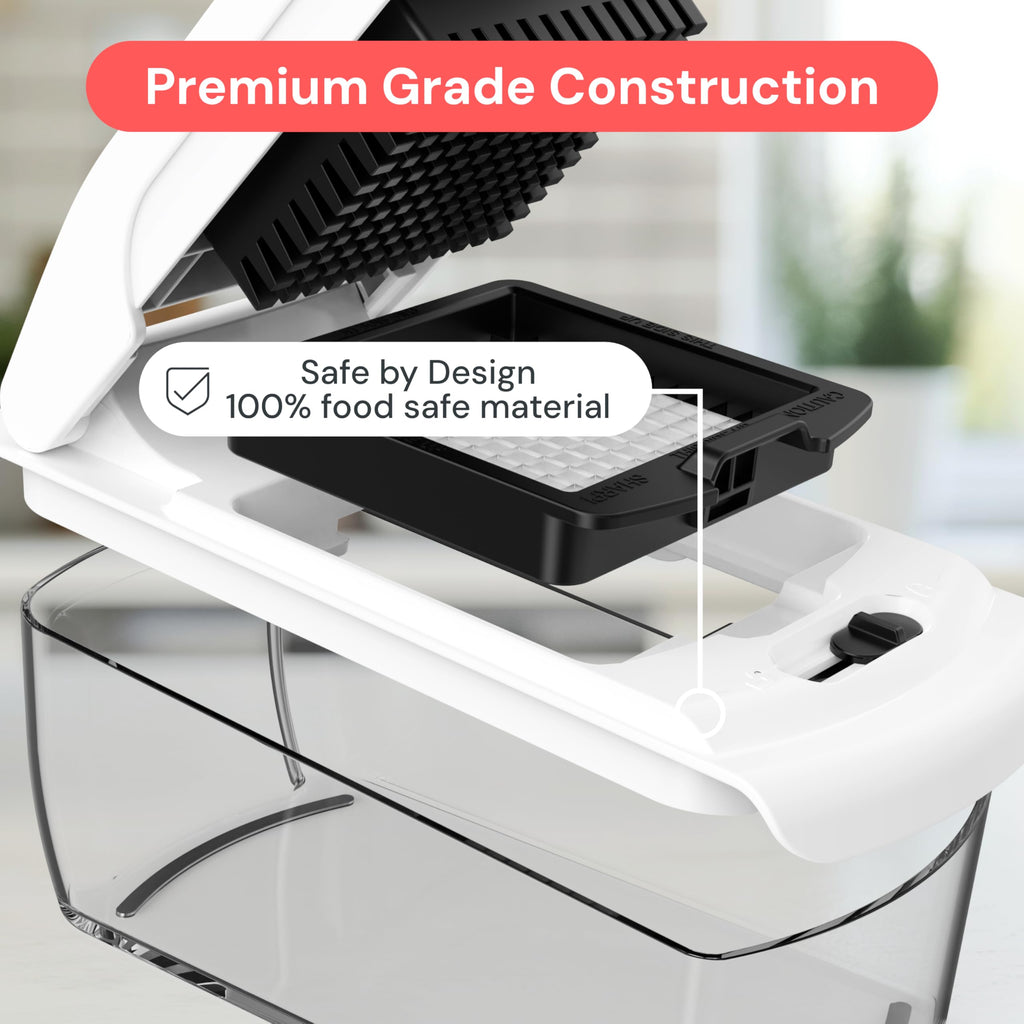 The Original Pro Chopper - Vegetable Chopper and Spiralizer, Food Chopper with Container, Fruit Slicer, Kitchen Gadgets & Accessories, Home Essentials (All in 1, Black)