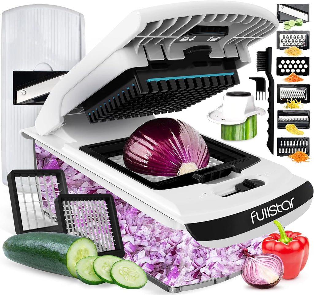 The Original Pro Chopper - Vegetable Chopper and Spiralizer, Food Chopper with Container, Fruit Slicer, Kitchen Gadgets & Accessories, Home Essentials (All in 1, Black)