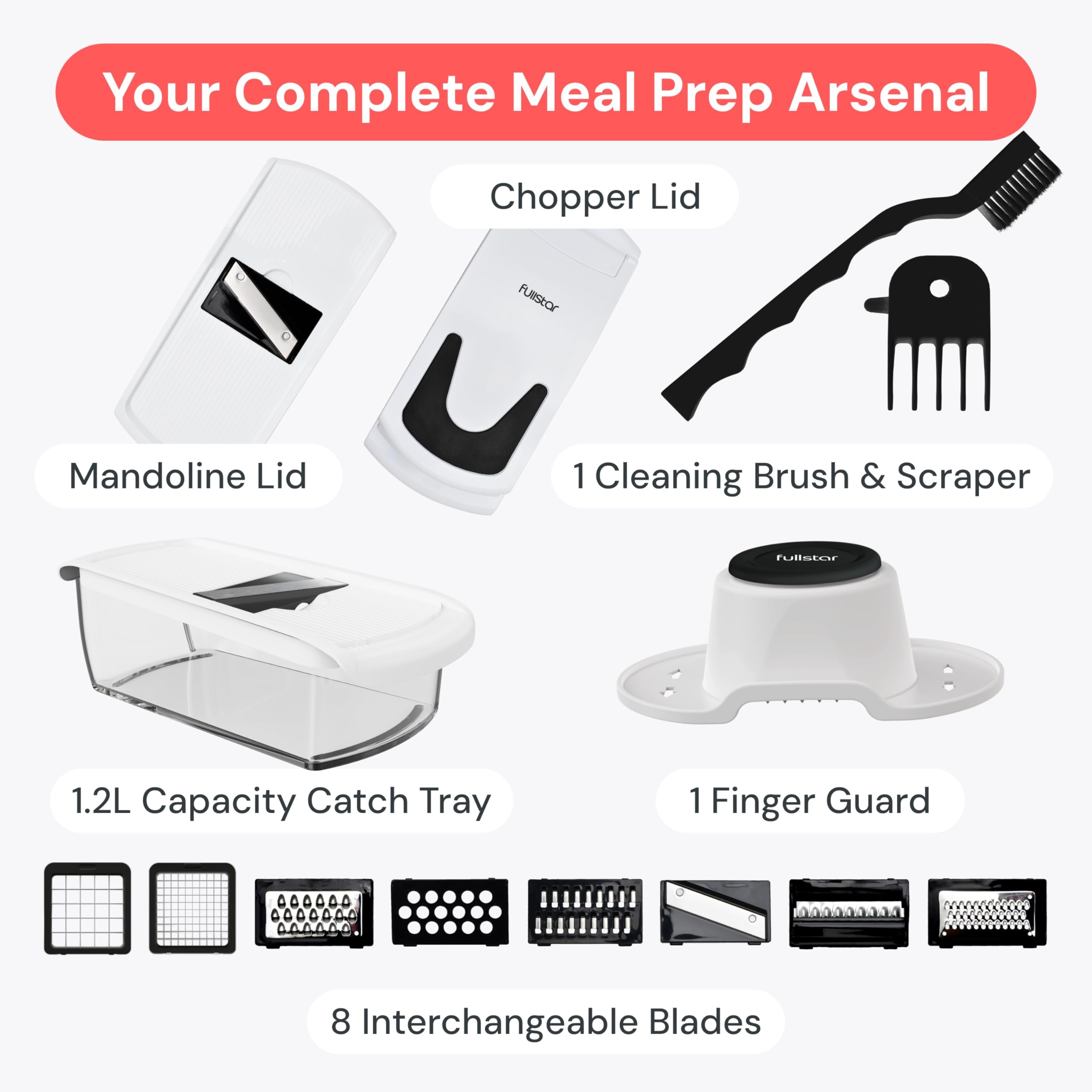 The Original Pro Chopper - Vegetable Chopper and Spiralizer, Food Chopper with Container, Fruit Slicer, Kitchen Gadgets & Accessories, Home Essentials (All in 1, Black)
