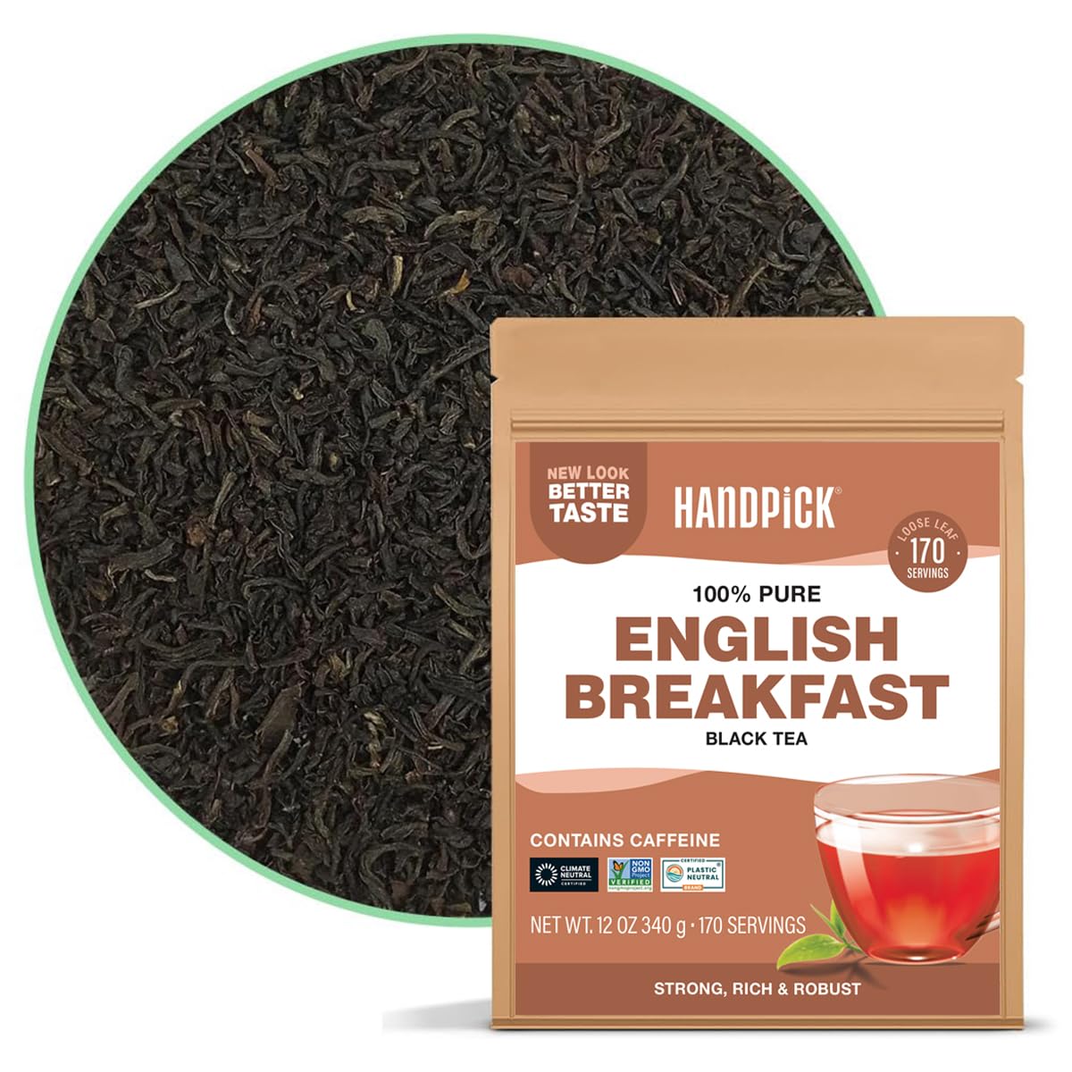 HANDPICK, Organic Hibiscus Tea Bags (100 Tea Bags) | Caffeine-Free, 100% Natural Pure Indian Hibiscus Flowers | Ayurvedic Benefits in every sip