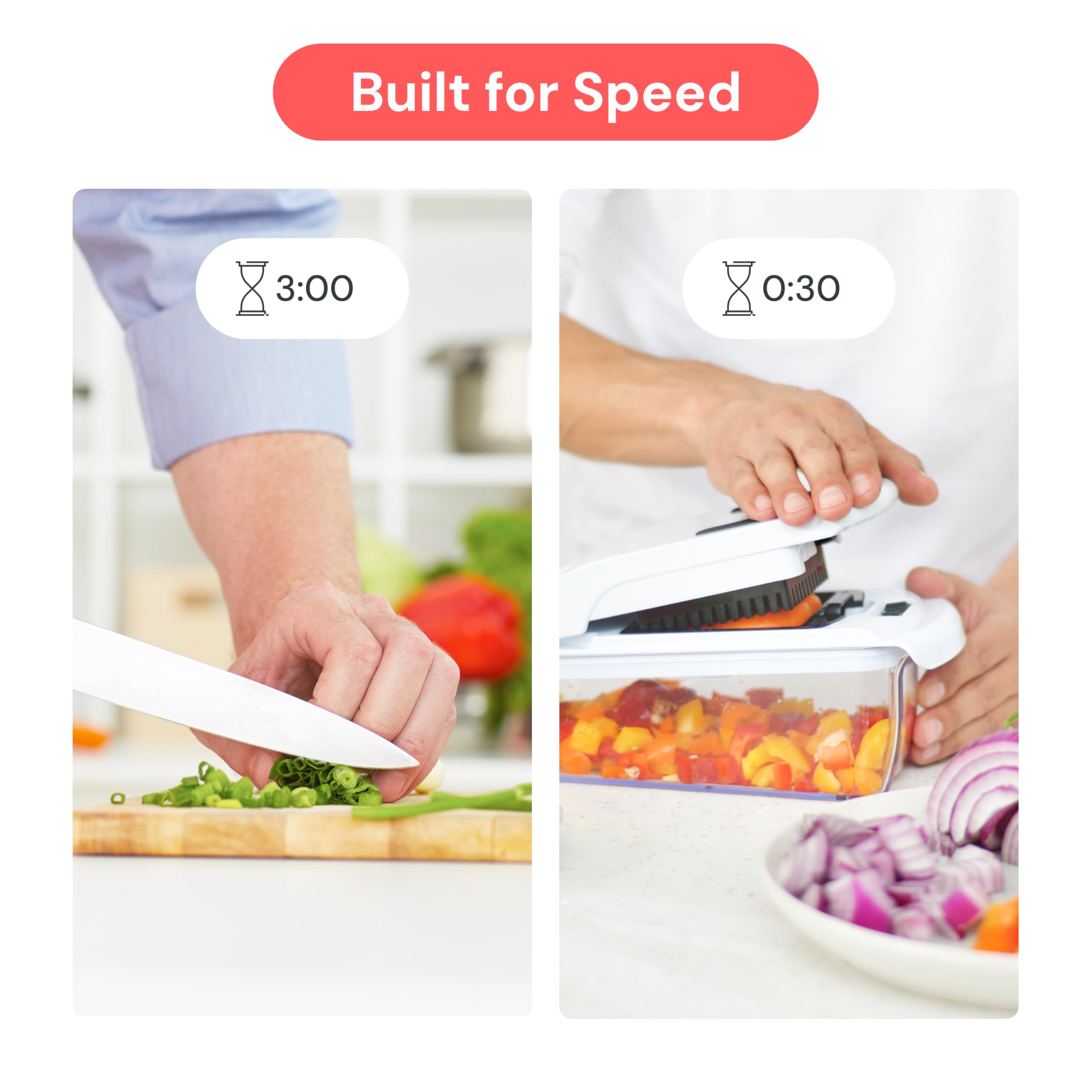 The Original Pro Chopper - Vegetable Chopper and Spiralizer, Food Chopper with Container, Fruit Slicer, Kitchen Gadgets & Accessories, Home Essentials (All in 1, Black)