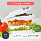 The Original Pro Chopper - Vegetable Chopper and Spiralizer, Food Chopper with Container, Fruit Slicer, Kitchen Gadgets & Accessories, Home Essentials (All in 1, Black)