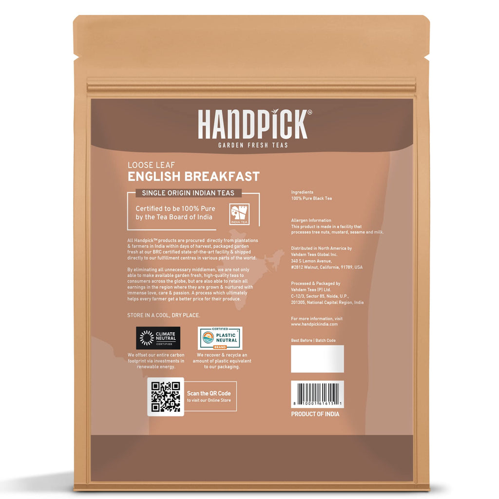 HANDPICK, Organic Hibiscus Tea Bags (100 Tea Bags) | Caffeine-Free, 100% Natural Pure Indian Hibiscus Flowers | Ayurvedic Benefits in every sip
