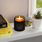 Custom Text Scented Candles, Coconut Apricot Wax (4oz, 9oz) - Personalized Candle - Non-toxic Candle - Candle Gift