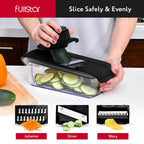The Original Pro Chopper - Vegetable Chopper and Spiralizer, Food Chopper with Container, Fruit Slicer, Kitchen Gadgets & Accessories, Home Essentials (All in 1, Black)