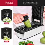 The Original Pro Chopper - Vegetable Chopper and Spiralizer, Food Chopper with Container, Fruit Slicer, Kitchen Gadgets & Accessories, Home Essentials (All in 1, Black)