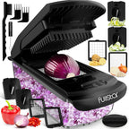 The Original Pro Chopper - Vegetable Chopper and Spiralizer, Food Chopper with Container, Fruit Slicer, Kitchen Gadgets & Accessories, Home Essentials (All in 1, Black)