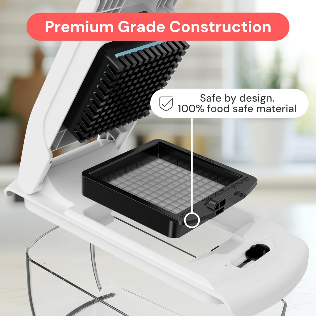 The Original Pro Chopper - Vegetable Chopper and Spiralizer, Food Chopper with Container, Fruit Slicer, Kitchen Gadgets & Accessories, Home Essentials (All in 1, Black)