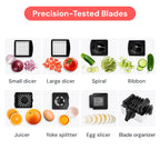 The Original Pro Chopper - Vegetable Chopper and Spiralizer, Food Chopper with Container, Fruit Slicer, Kitchen Gadgets & Accessories, Home Essentials (All in 1, Black)