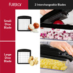 The Original Pro Chopper - Vegetable Chopper and Spiralizer, Food Chopper with Container, Fruit Slicer, Kitchen Gadgets & Accessories, Home Essentials (All in 1, Black)