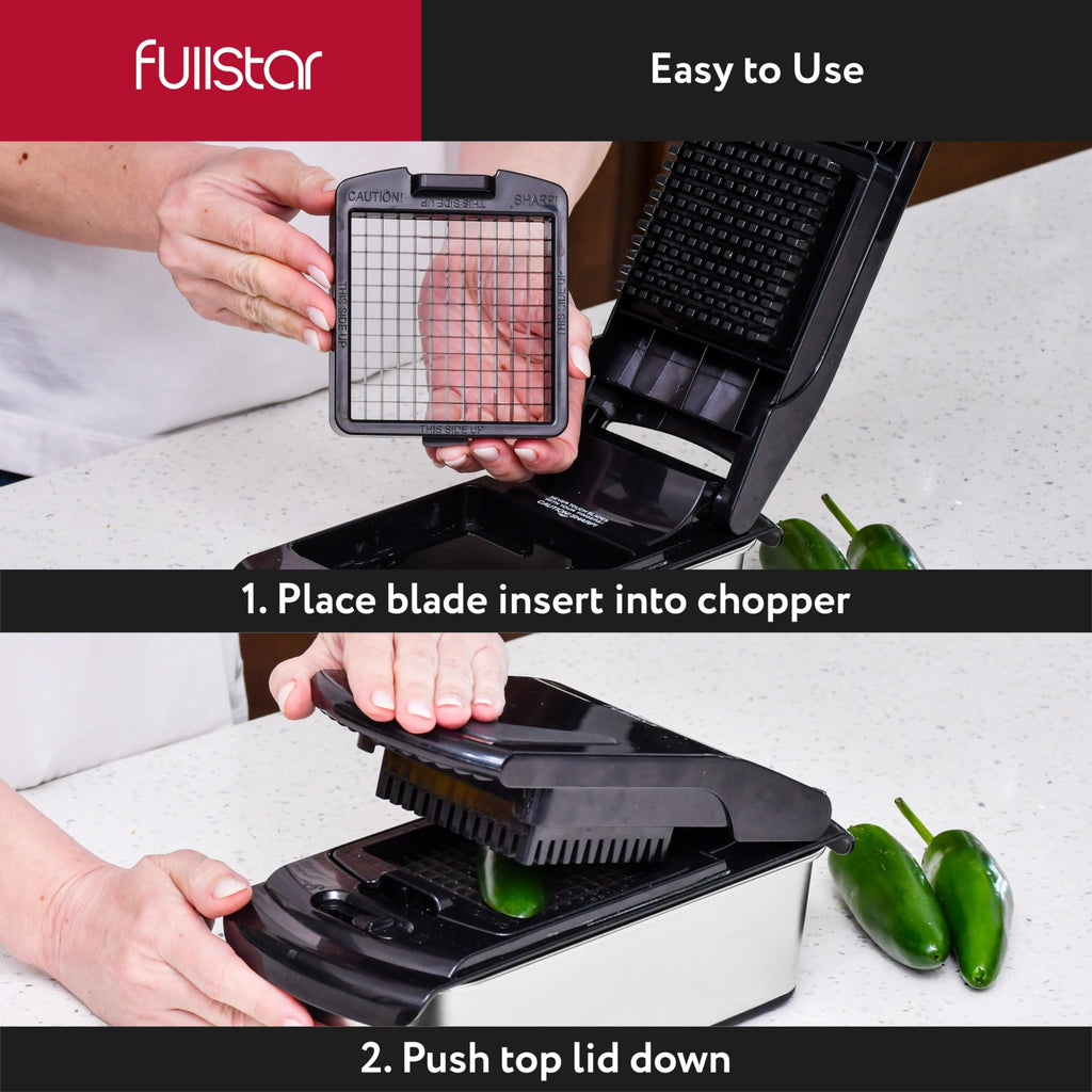 The Original Pro Chopper - Vegetable Chopper and Spiralizer, Food Chopper with Container, Fruit Slicer, Kitchen Gadgets & Accessories, Home Essentials (All in 1, Black)