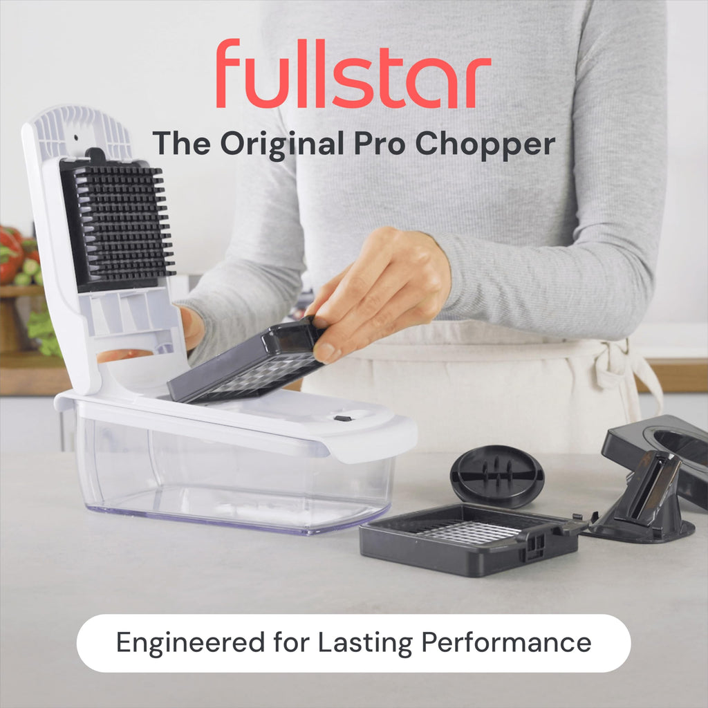 The Original Pro Chopper - Vegetable Chopper and Spiralizer, Food Chopper with Container, Fruit Slicer, Kitchen Gadgets & Accessories, Home Essentials (All in 1, Black)
