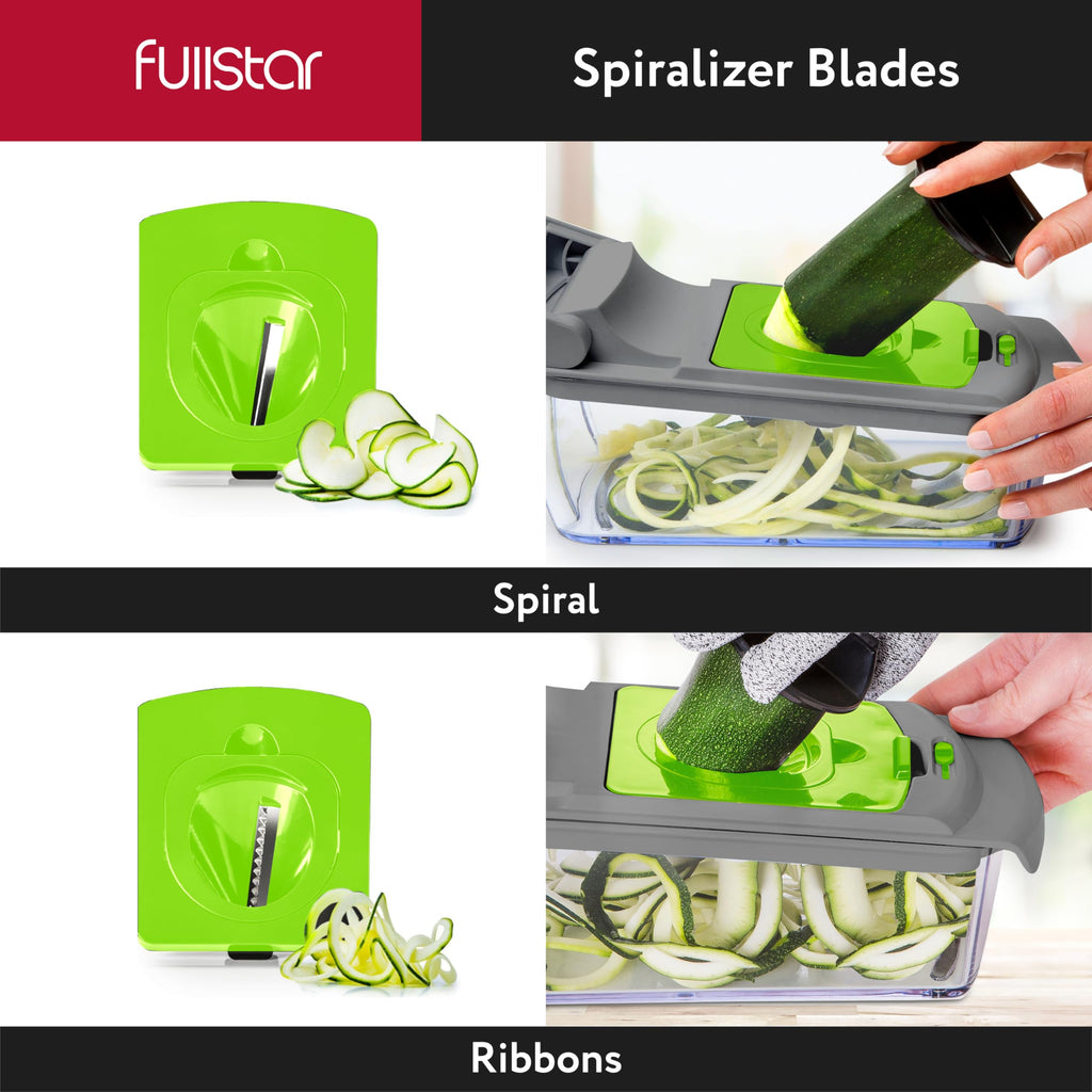 The Original Pro Chopper - Vegetable Chopper and Spiralizer, Food Chopper with Container, Fruit Slicer, Kitchen Gadgets & Accessories, Home Essentials (All in 1, Black)