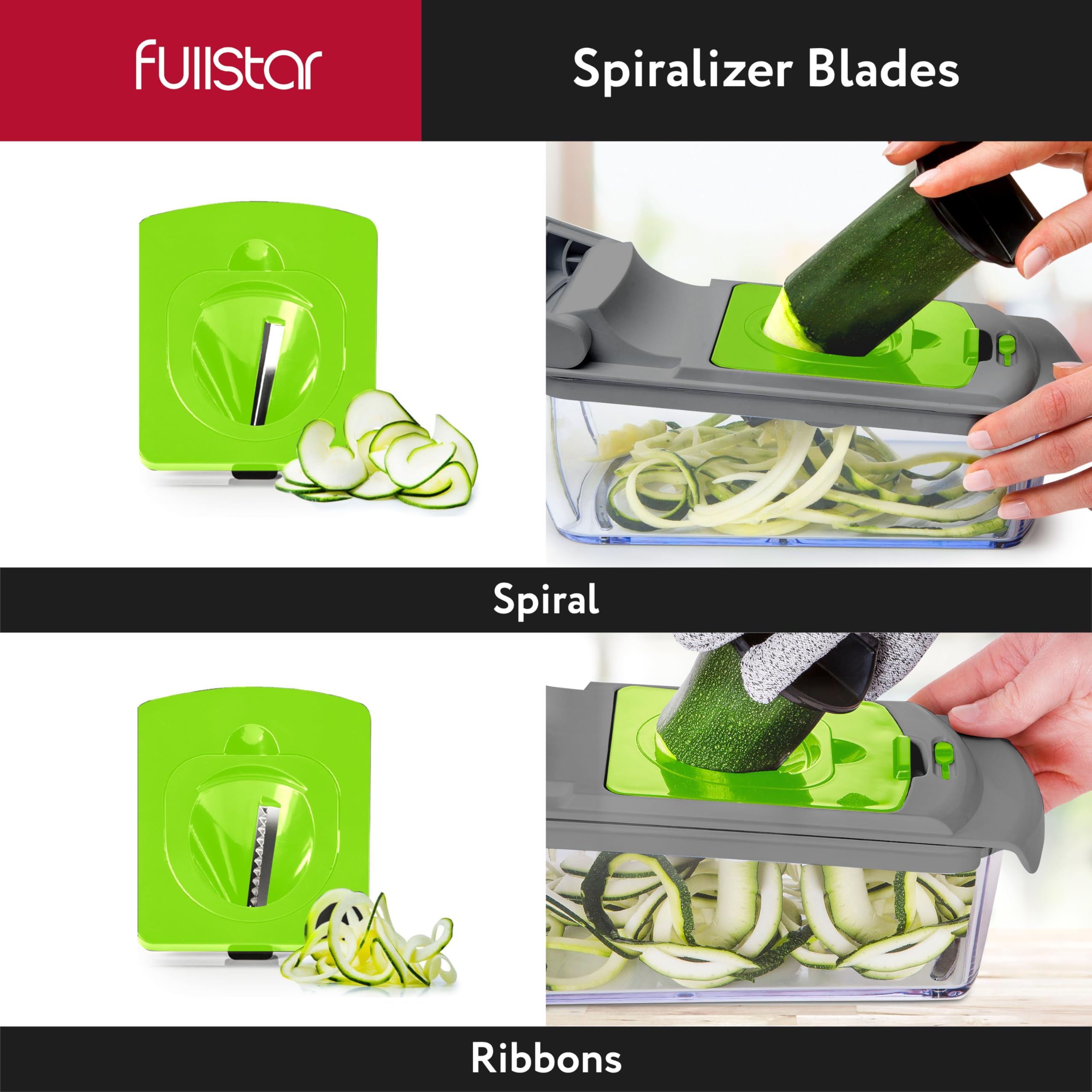 The Original Pro Chopper - Vegetable Chopper and Spiralizer, Food Chopper with Container, Fruit Slicer, Kitchen Gadgets & Accessories, Home Essentials (All in 1, Black)