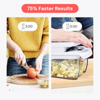 The Original Pro Chopper - Vegetable Chopper and Spiralizer, Food Chopper with Container, Fruit Slicer, Kitchen Gadgets & Accessories, Home Essentials (All in 1, Black)