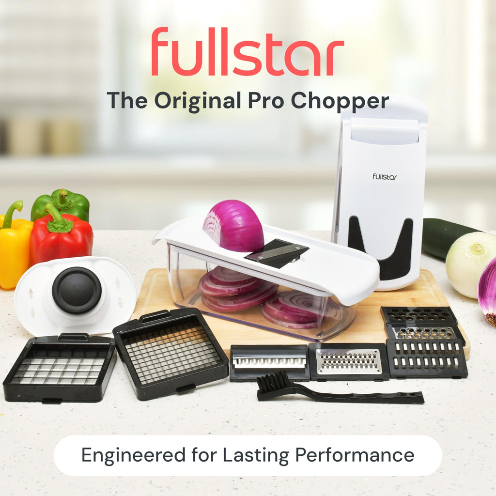 The Original Pro Chopper - Vegetable Chopper and Spiralizer, Food Chopper with Container, Fruit Slicer, Kitchen Gadgets & Accessories, Home Essentials (All in 1, Black)