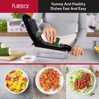 The Original Pro Chopper - Vegetable Chopper and Spiralizer, Food Chopper with Container, Fruit Slicer, Kitchen Gadgets & Accessories, Home Essentials (All in 1, Black)