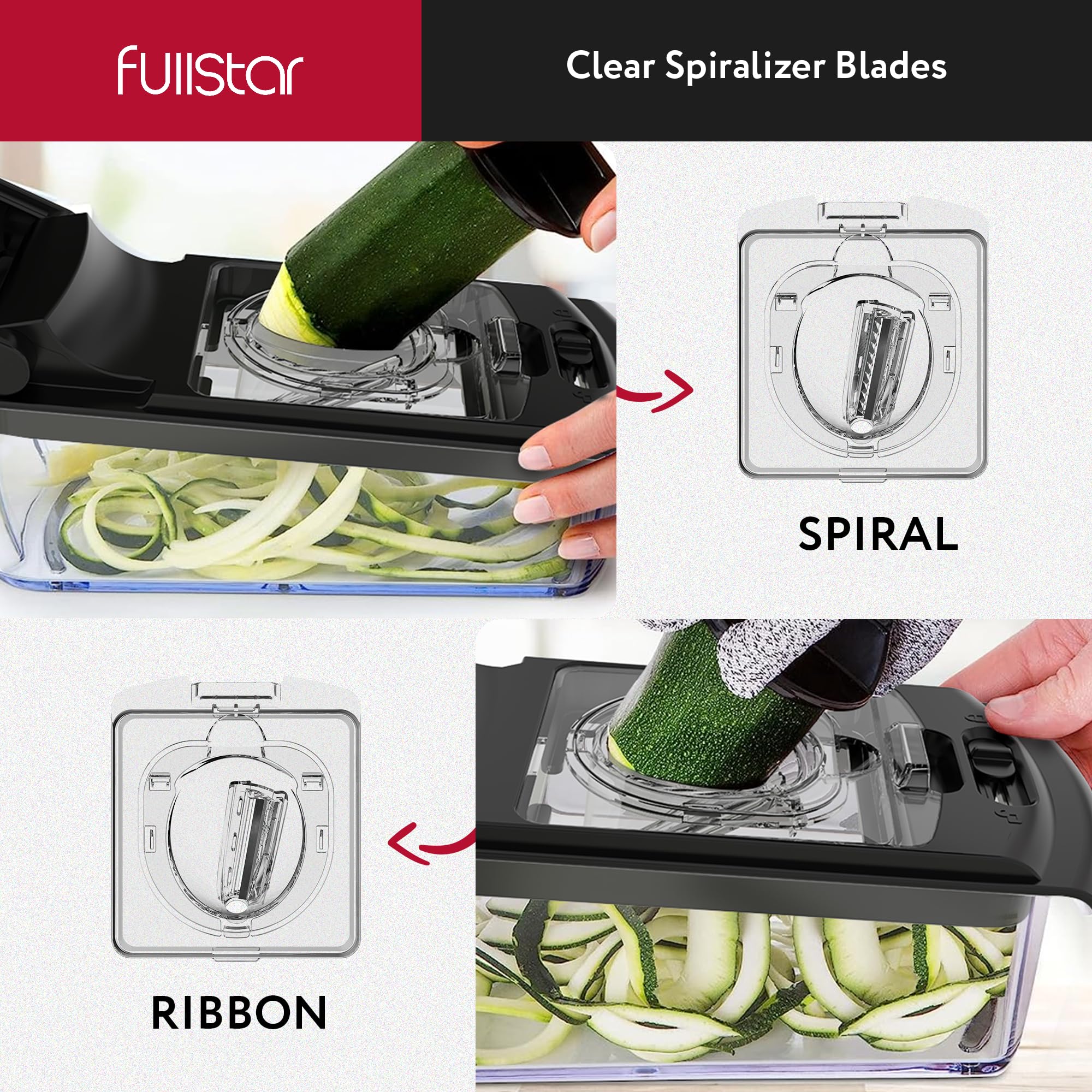 The Original Pro Chopper - Vegetable Chopper and Spiralizer, Food Chopper with Container, Fruit Slicer, Kitchen Gadgets & Accessories, Home Essentials (All in 1, Black)